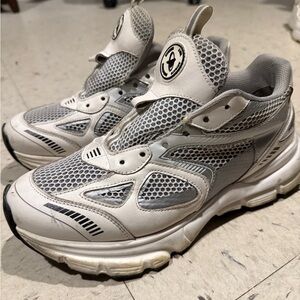 Axel Arigato Gray and White Athletic Shoes